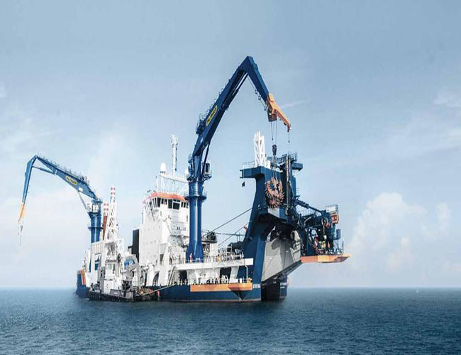 Nave marina náutica Crane.jpg de la grúa del auge del nudillo hidráulico del nudillo 2.5t los 22m 2.5t 22m Hydraulic Knuckle Telescopic Boom Crane Marine Ship Deck Crane.jpg