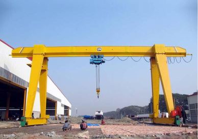 10 ton solo grúas de pórtico para la yarda
