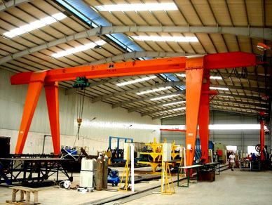 Grúa de pórtico móvil sola viga 5 ton